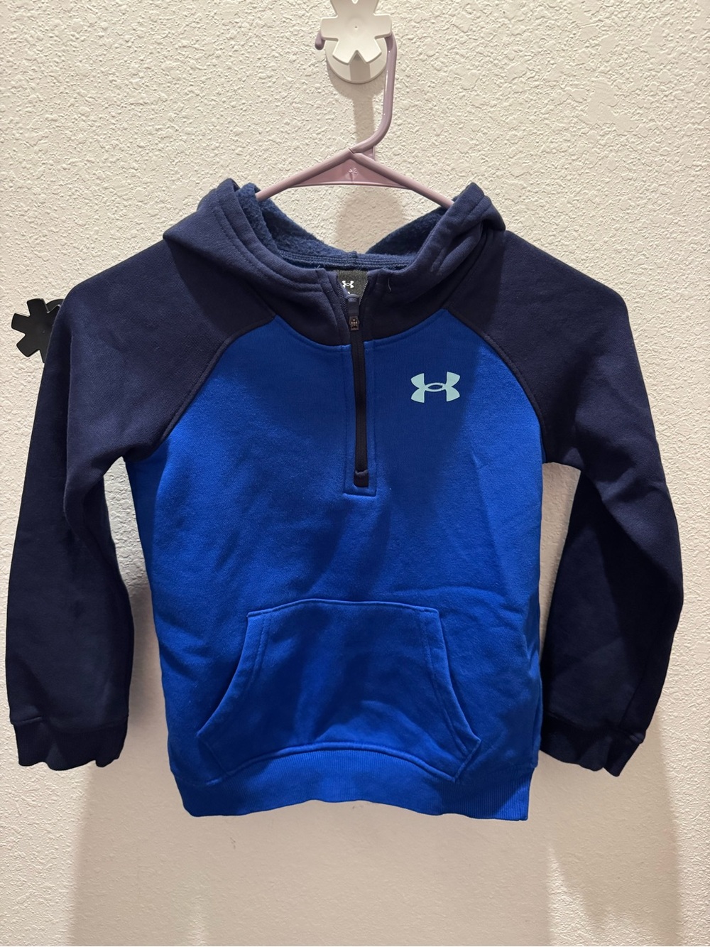 Under Armour Kids Blue & Navy Half-Zip Hoodie